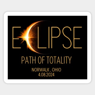 SOLAR ECLIPSE - Norwalk OH Sticker